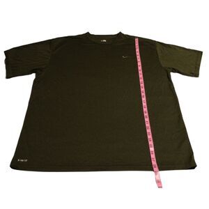 Men's Nike Dry Fit Short Sleeve Pullover Shirt Olive Green Size XL Extra-Large